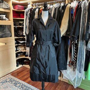 Prada Black Size 40 Trench Coat